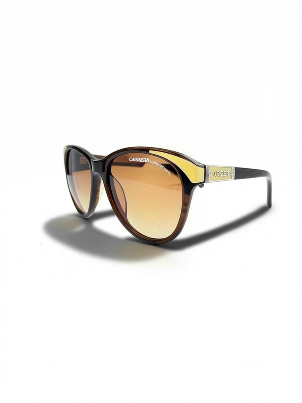 Vintage 90’s Carrera Women's Brown Frame w/ Gold-Accent Gradient Lens Sunglasses